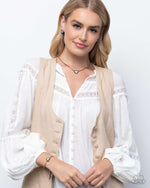 Complete Look - Turquoise Copper Heart Set - Includes 3 accessories - Paparazzi Accessories $24