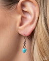 Complete Look - Turquoise Copper Heart Set - Includes 3 accessories - Paparazzi Accessories