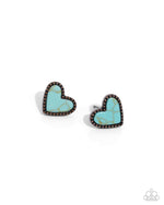 Complete Look - Turquoise Copper Heart Set - Includes 3 accessories - Paparazzi Accessories