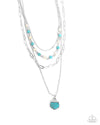 Complete Look - White & Turquoise Stone Set - Paparazzi Accessories