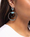 Handcrafted Hero - Black Post Earrings - Paparazzi Accessories
