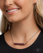 Timelessly Twinkling - Red Necklace - Paparazzi Accessories
