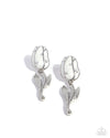 five-dollar-jewelry-timeless-tulip-white-post earrings-paparazzi-accessories
