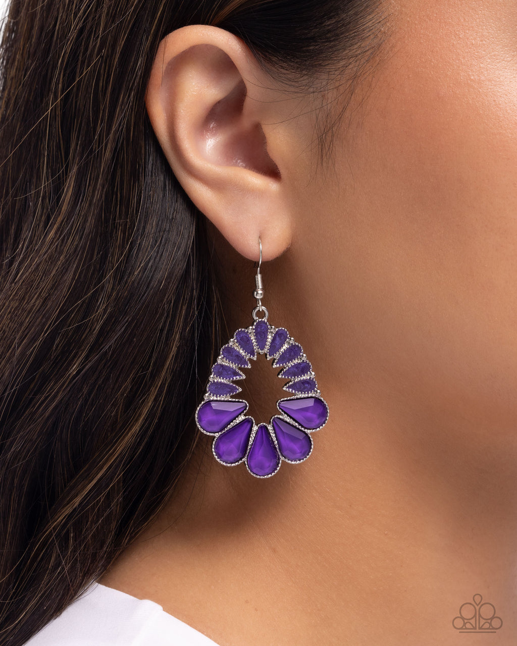 Mesmerizing Moment - Purple Earrings - Paparazzi Accessories
