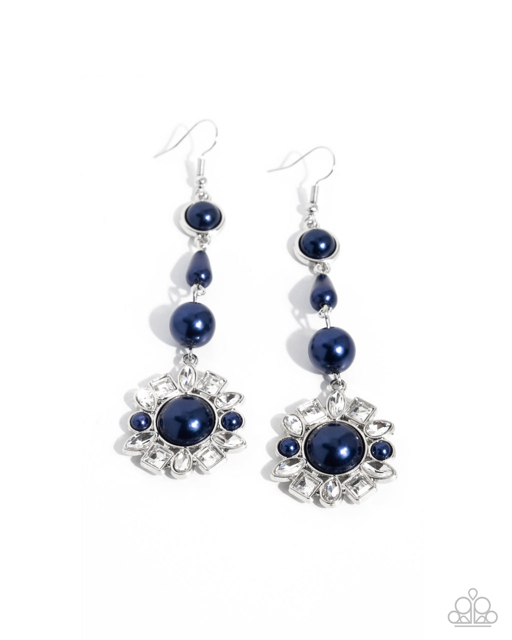 five-dollar-jewelry-pearly-plot-twist-blue-earrings-paparazzi-accessories