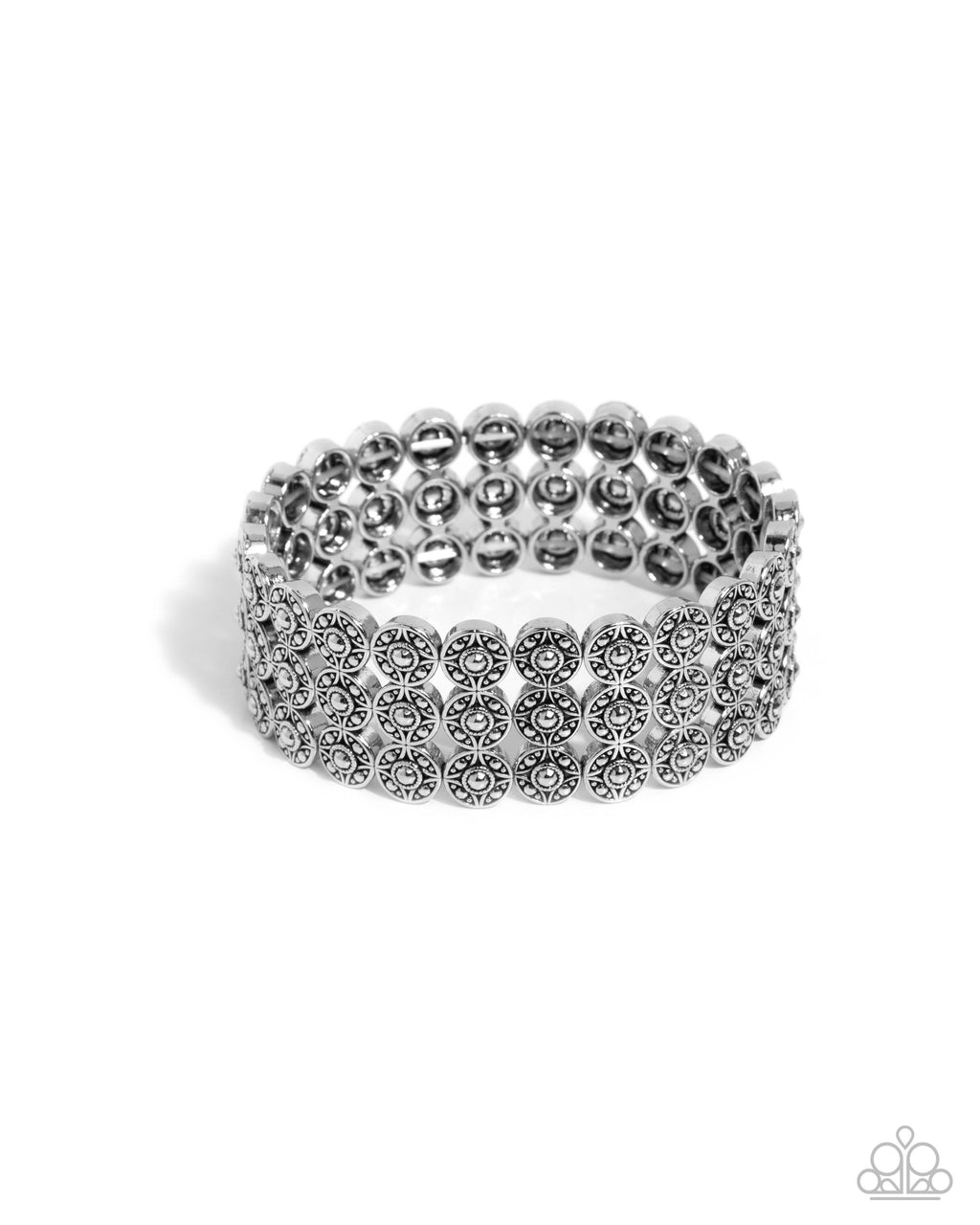 five-dollar-jewelry-passionate-pattern-silver-bracelet-paparazzi-accessories