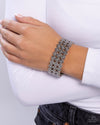 Passionate Pattern - Silver Bracelet - Paparazzi Accessories