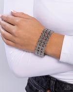 Passionate Pattern - Silver Bracelet - Paparazzi Accessories