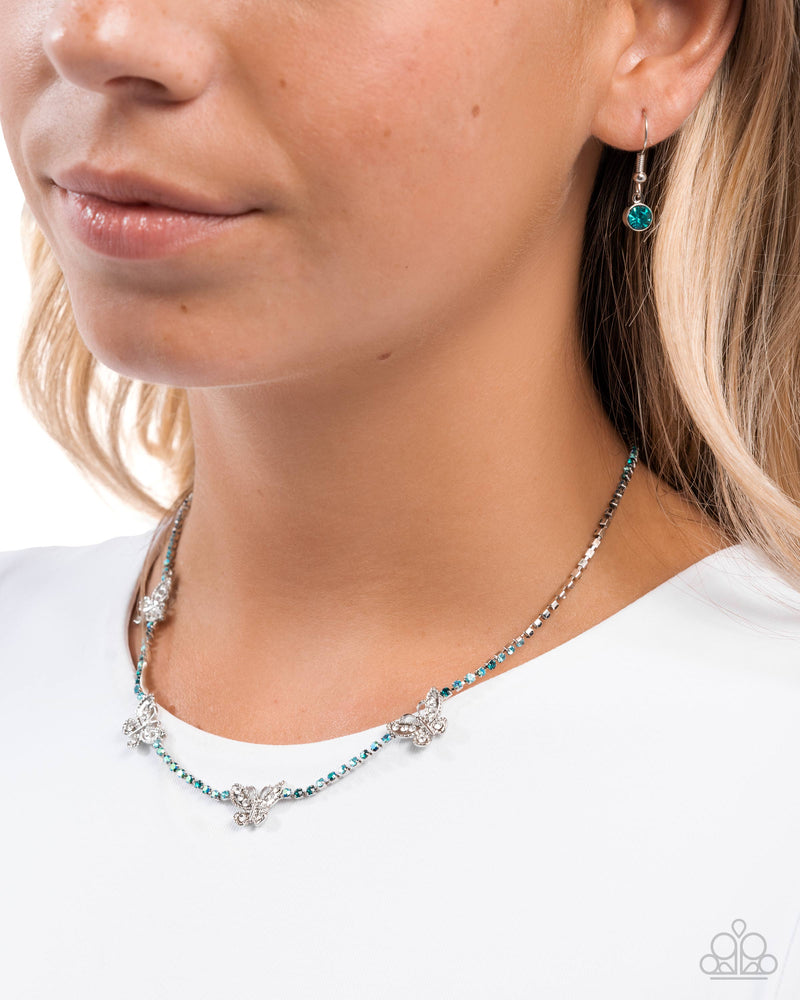 FANCIFUL of Life - Blue Necklace - Paparazzi Accessories