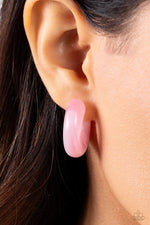 Acrylic Acclaim - Pink Earrings - Paparazzi Accessories
