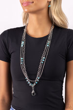 Seize the Stacks - Blue Lanyard - Paparazzi Accessories