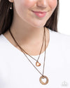 Matchmaker Mural - Copper Necklace - Paparazzi Accessories