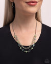 Charismatic Cascade - Green Necklace - Paparazzi Accessories