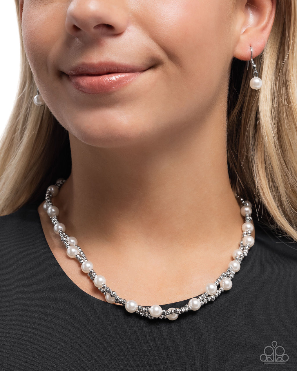 Pearl Pace - White Necklace - Paparazzi Accessories