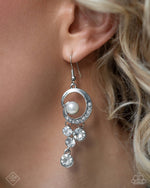 Perfect Paradigm - White Earrings - Paparazzi Accessories