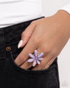 Floral Feasibility - Purple Ring - Paparazzi Accessories