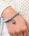 Rustic Reminder - Blue Bracelet - Paparazzi Accessories