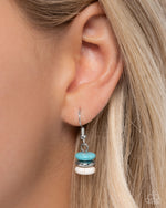 Straightforward Stones - Blue Necklace - Paparazzi Accessories