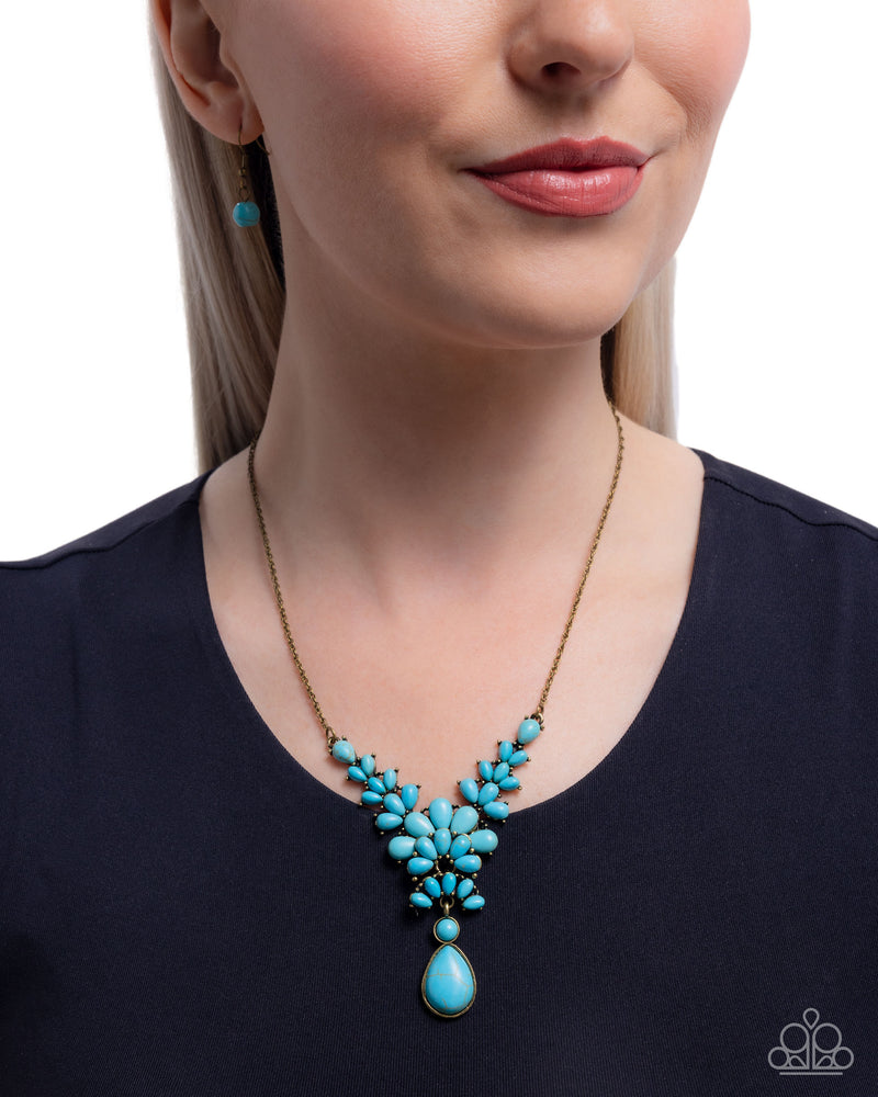 Haute Havoc - Brass Necklace - Paparazzi Accessories