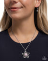 Floral Flow - Pink Flower Necklace - Paparazzi Accessories
