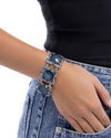 Bandwagon Beauty - Blue Bracelet - Paparazzi Accessories