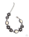 Continuous Chronicle - White Cameo - Complete Look  - Paparazzi Accessories