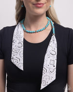 Bandana Ballad - Blue Necklace - Paparazzi Accessories