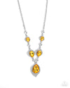 five-dollar-jewelry-spades-of-shimmer-yellow-necklace-paparazzi-accessories