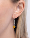 SPADES of Shimmer - Yellow Necklace - Paparazzi Accessories