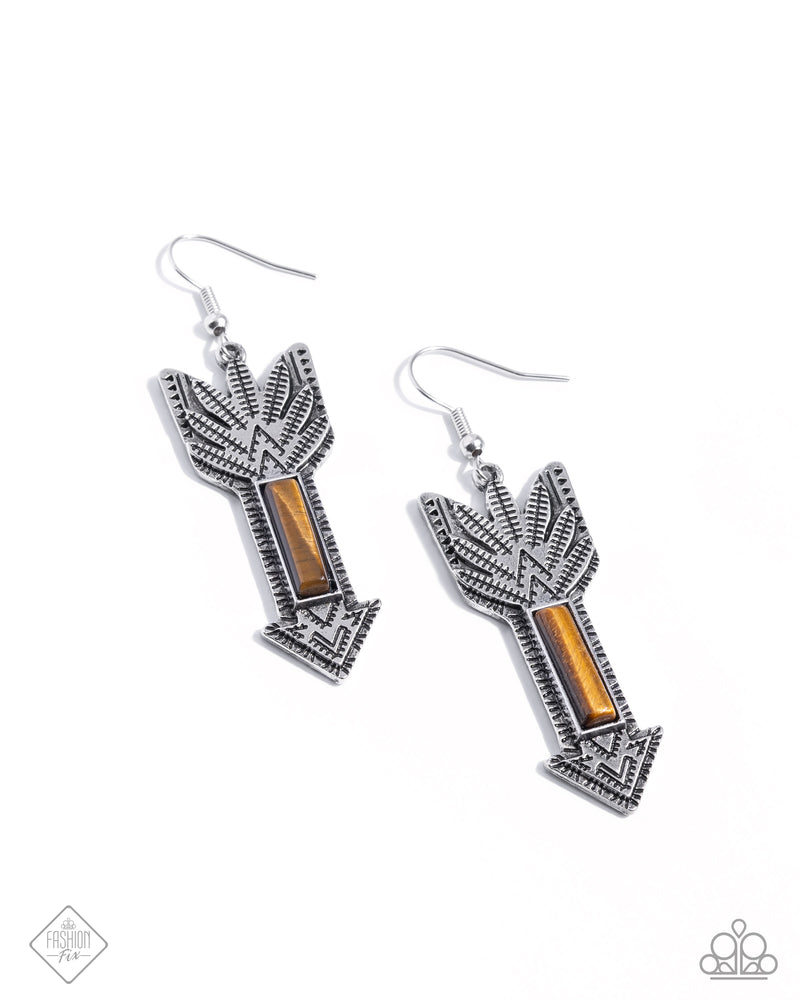 five-dollar-jewelry-elemental-exhibit-brown-earrings-paparazzi-accessories