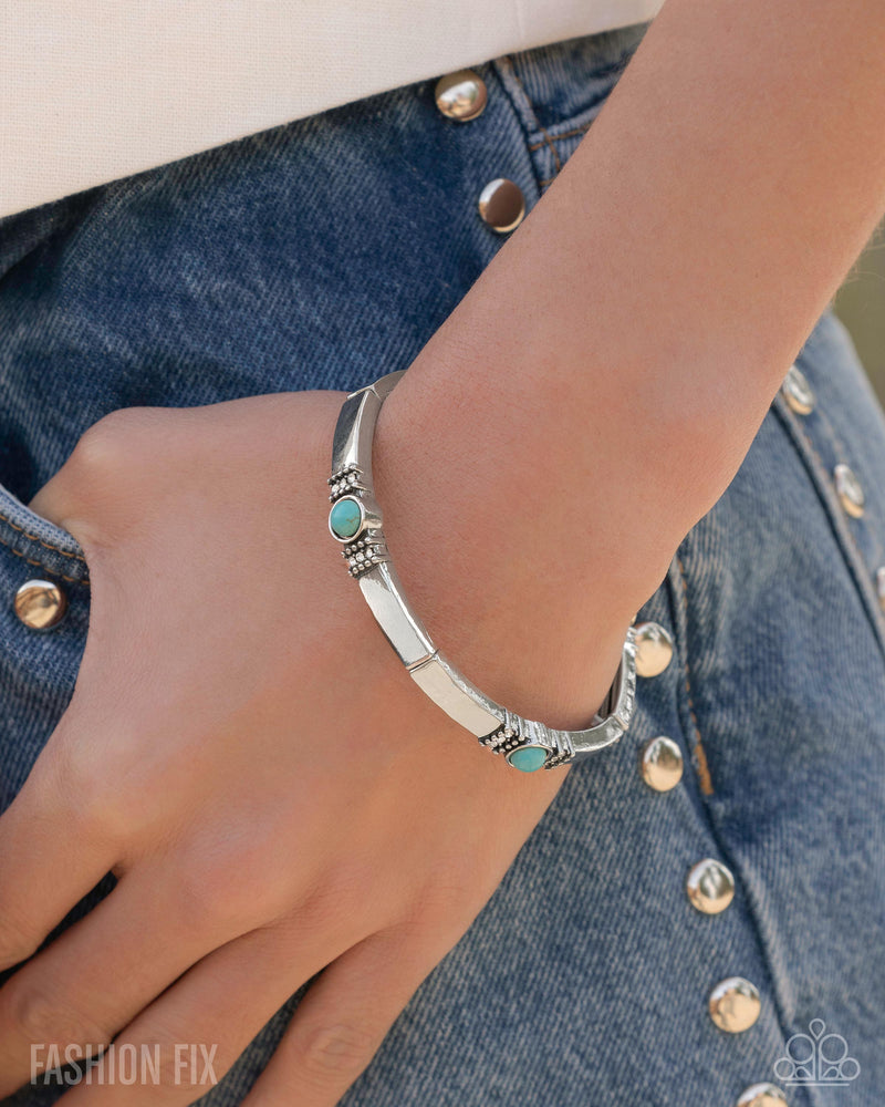 Badlands Beginning - Blue Bracelet - Paparazzi Accessories