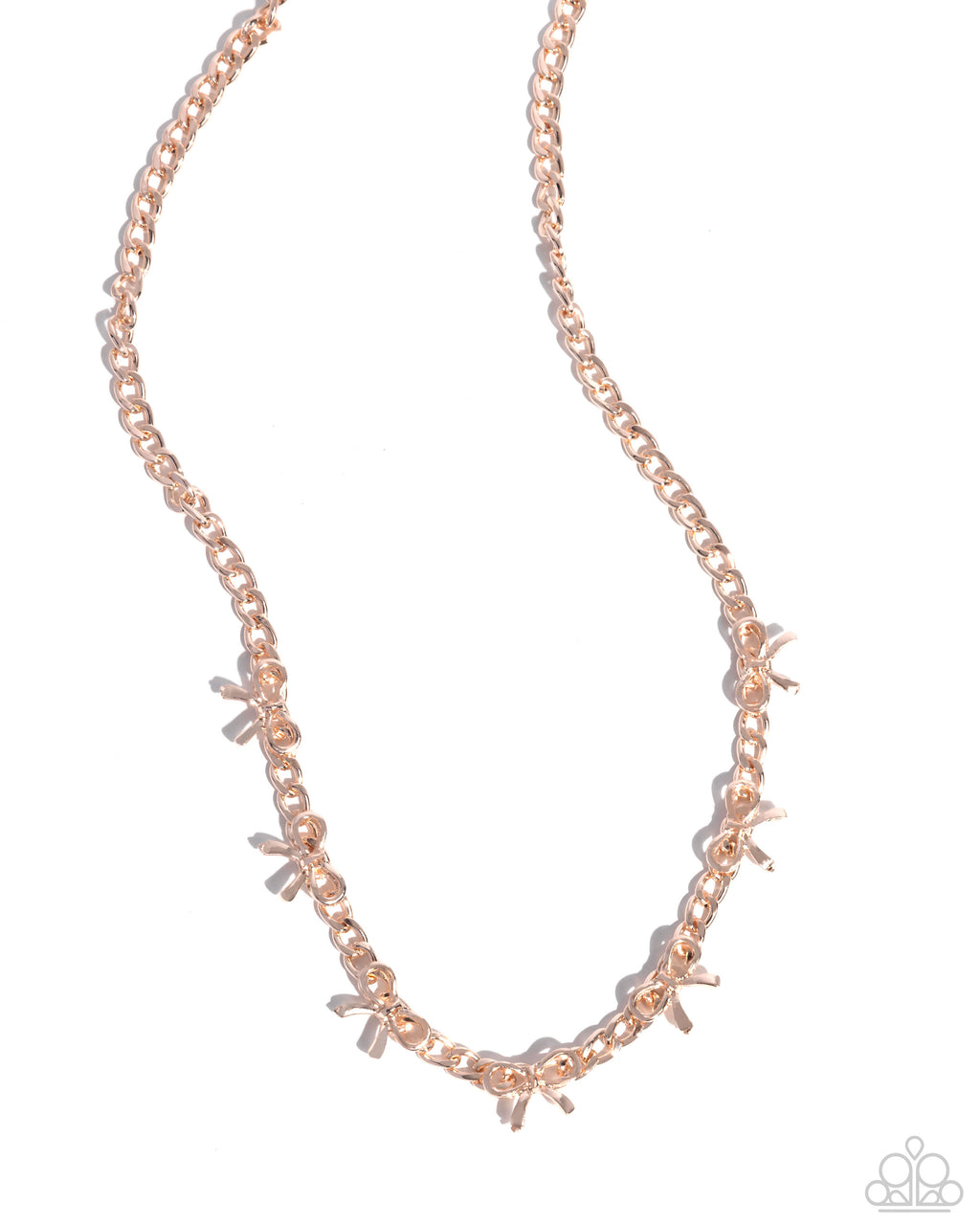 five-dollar-jewelry-bow-the-knee-rose-gold-paparazzi-accessories