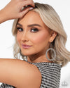 Breathtaking Beacon - White Earrings - Paparazzi Accessories