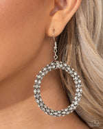 Breathtaking Beacon - White Earrings - Paparazzi Accessories