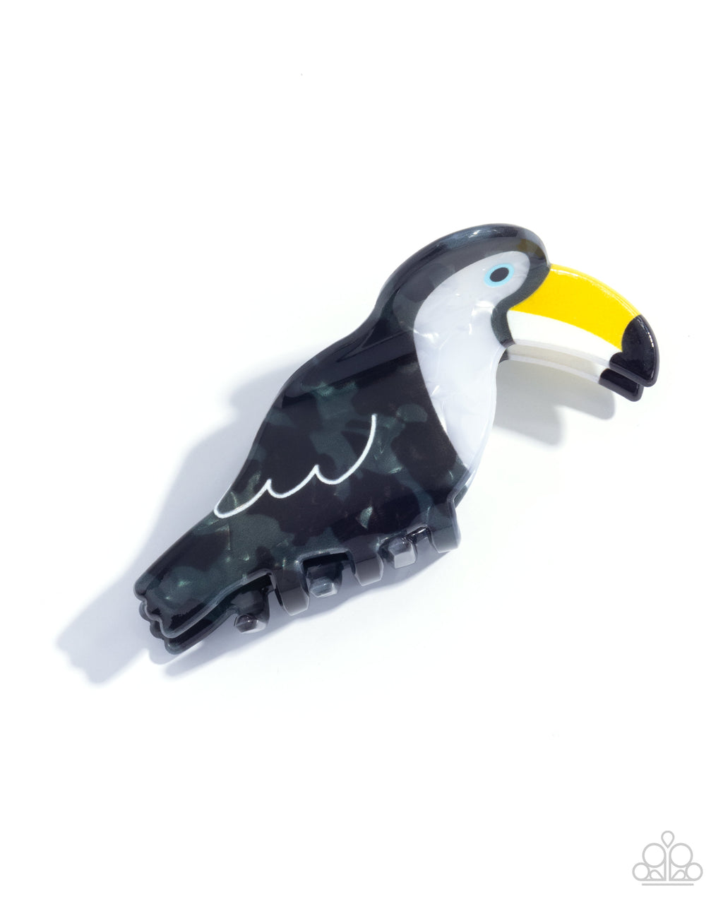 five-dollar-jewelry-toucan-theme-black-hair clip-paparazzi-accessories