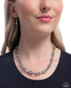 Boogie Bling - White Necklace - Paparazzi Accessories