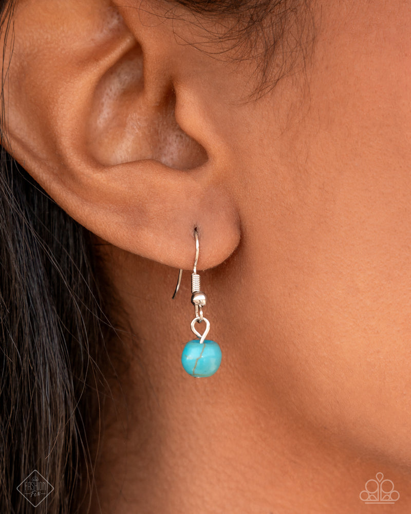 Earthy ExposÃ© - Blue Necklace - Paparazzi Accessories