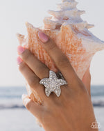 Starfish Scope - White Ring - Paparazzi Accessories