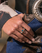 Longhorn Legend - Blue Ring - Paparazzi Accessories