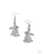 five-dollar-jewelry-bunny-bling-white-earrings-paparazzi-accessories