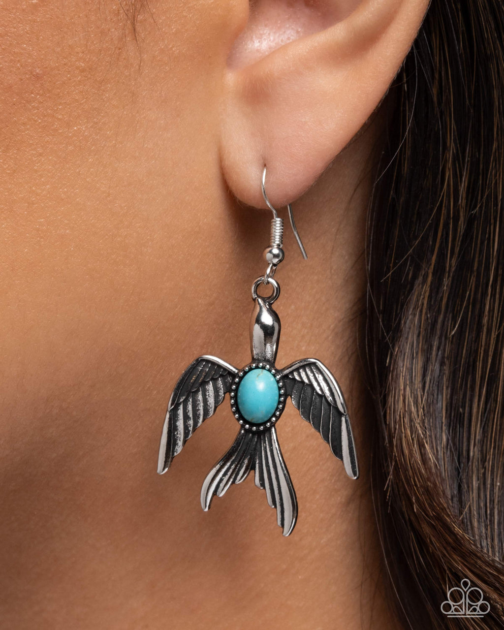 Soaring Stones - Blue Earrings - Paparazzi Accessories