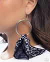 Bandana Belleza - Blue Earrings - Paparazzi Accessories