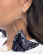 Bandana Belleza - Blue Earrings - Paparazzi Accessories