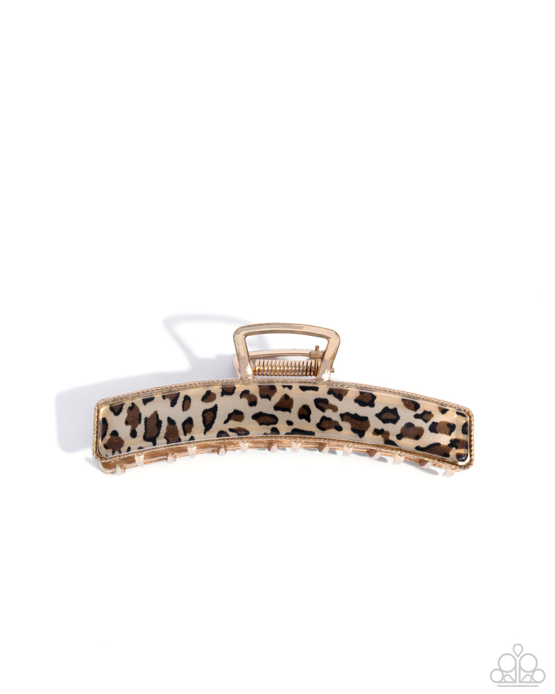 five-dollar-jewelry-cheetah-clip-brown-hair clip-paparazzi-accessories