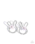 five-dollar-jewelry-bunny-backdrop-pink-post earrings-paparazzi-accessories