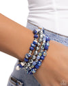 Supervisory Stack - Blue Bracelet - Paparazzi Accessories