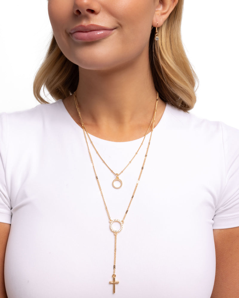 Faithfully Fierce - Gold Necklace - Paparazzi Accessories