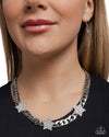 Uncle Sam Stars - White Necklace - Paparazzi Accessories