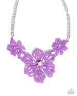 five-dollar-jewelry-floral-fandom-purple-necklace-paparazzi-accessories