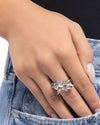 I Pledge Allegiance to the Stars - White Ring - Paparazzi Accessories